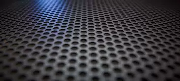 Textur des schwarzen Lautsprechergitts