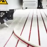 Akustik Filze mit Wollfilz Farben kaschiert im Zuschnitt durch CNC-Cutting