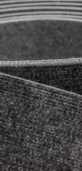 Preview for technical felts as yard goods of different thickness and color as an example here mottled gray